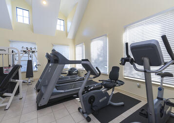 Stay in shape with the onsite fitness center